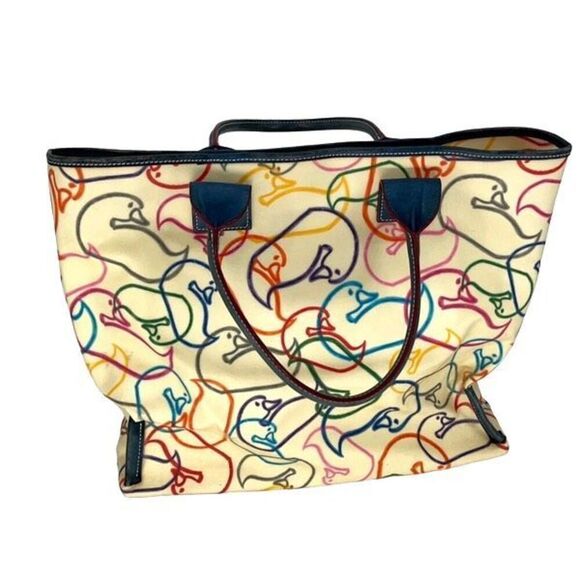 DOONEY & BOURKE BELLA SHOPPER ROYAL BLUE TOTE 17w x 13h x 4.5” XLARGE PURSE - Picture 3 of 16